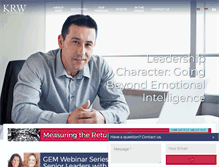 Tablet Screenshot of krw-intl.com